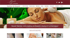 Desktop Screenshot of beaute-marine-auray.com